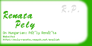 renata pely business card